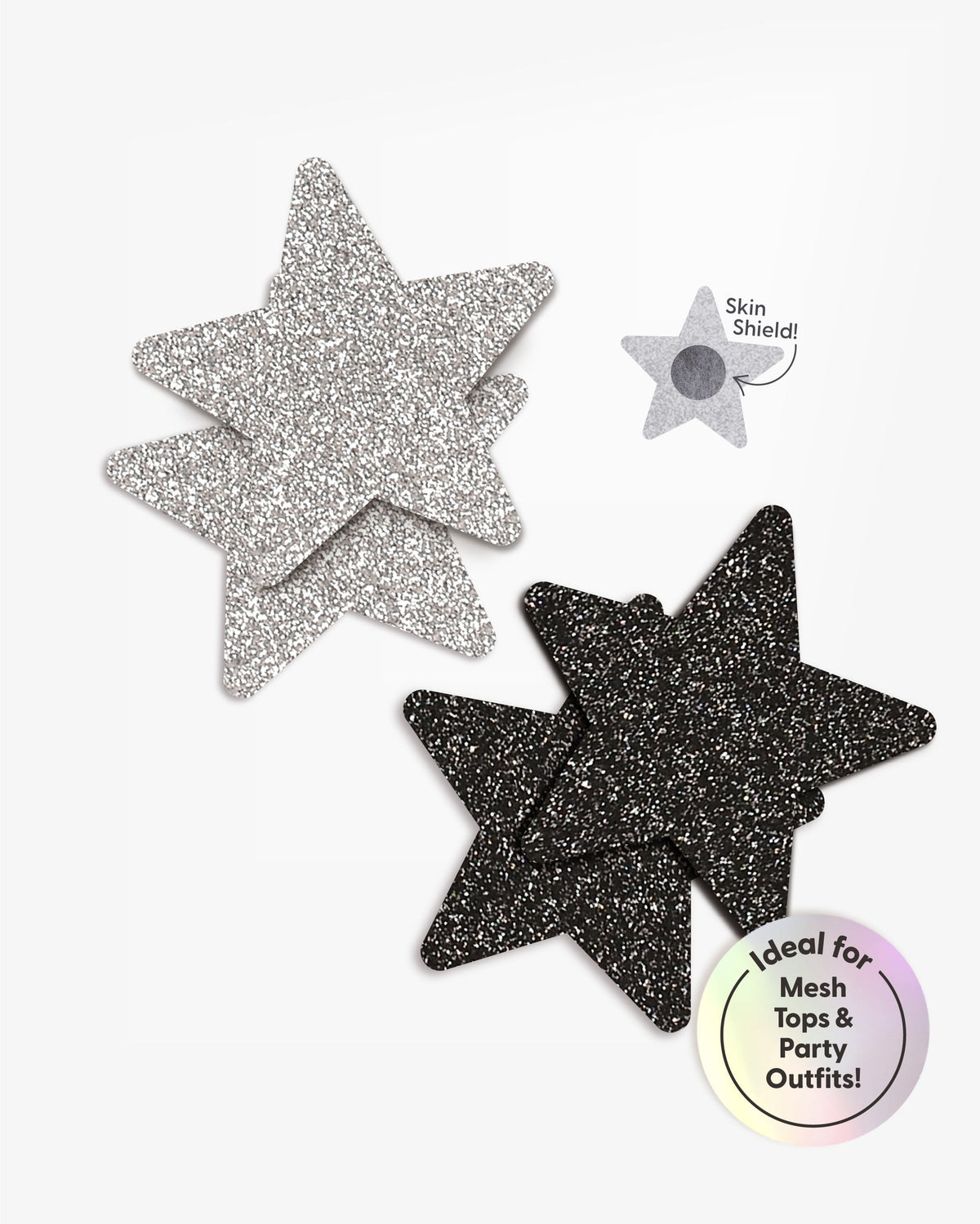 Star Of The Night - Single-use nipple cover stickers, 2 pairs.