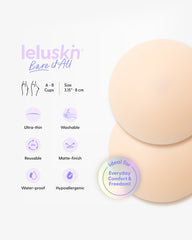 Reusable Round Silicone Nipple Covers Medium - Bare it All Nipple Covers M