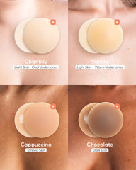 Reusable Round Silicone Nipple Covers PLUS size - Bare it All Nipple Covers PLUS