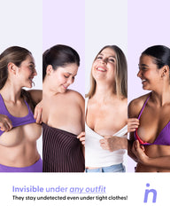 Reusable Round Silicone Nipple Covers PLUS size - Bare it All Nipple Covers PLUS