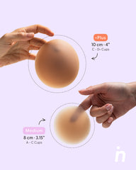 Reusable Round Silicone Nipple Covers Medium - Bare it All Nipple Covers M