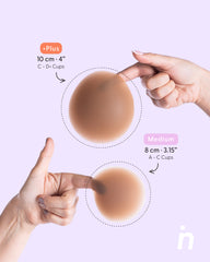 Reusable Round Silicone Nipple Covers Medium - Bare it All Nipple Covers M