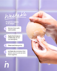 Reusable Round Silicone Nipple Covers Medium - Bare it All Nipple Covers M